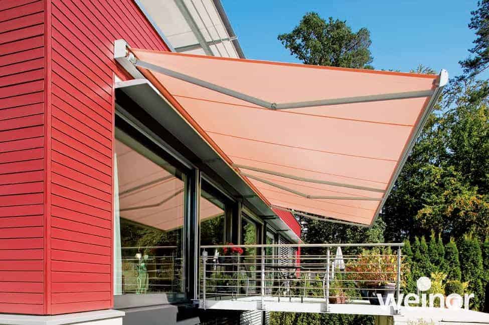 Markise til butik eller restaurant. Weinor I2000/K2000 markise.