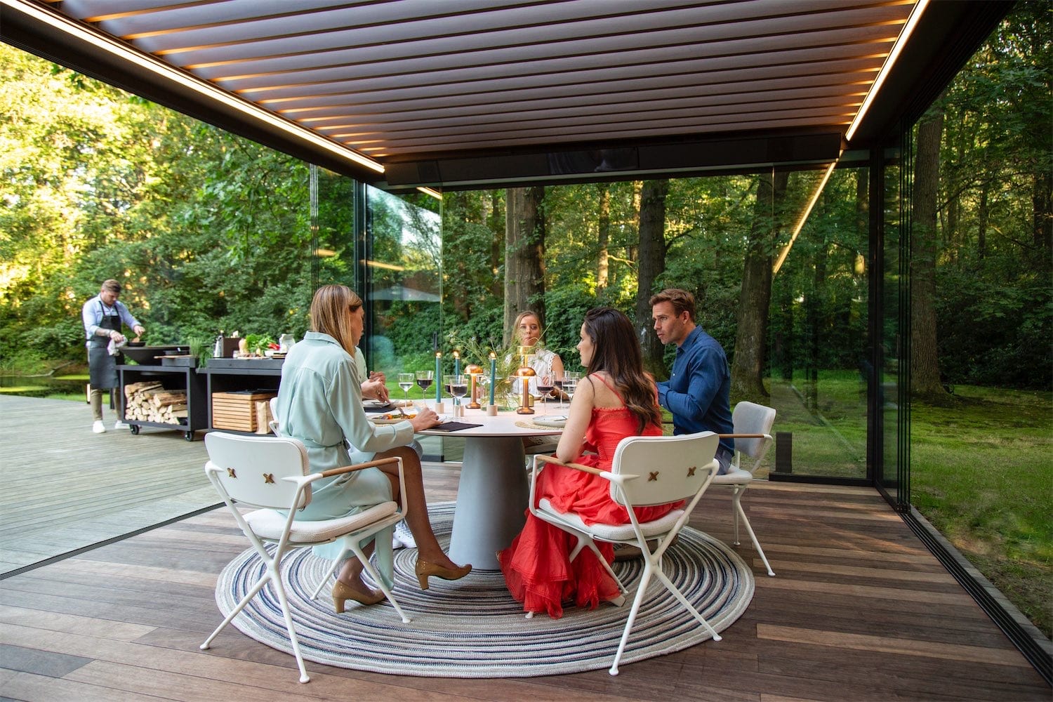 Camargue pergola fra Renson til grillaften