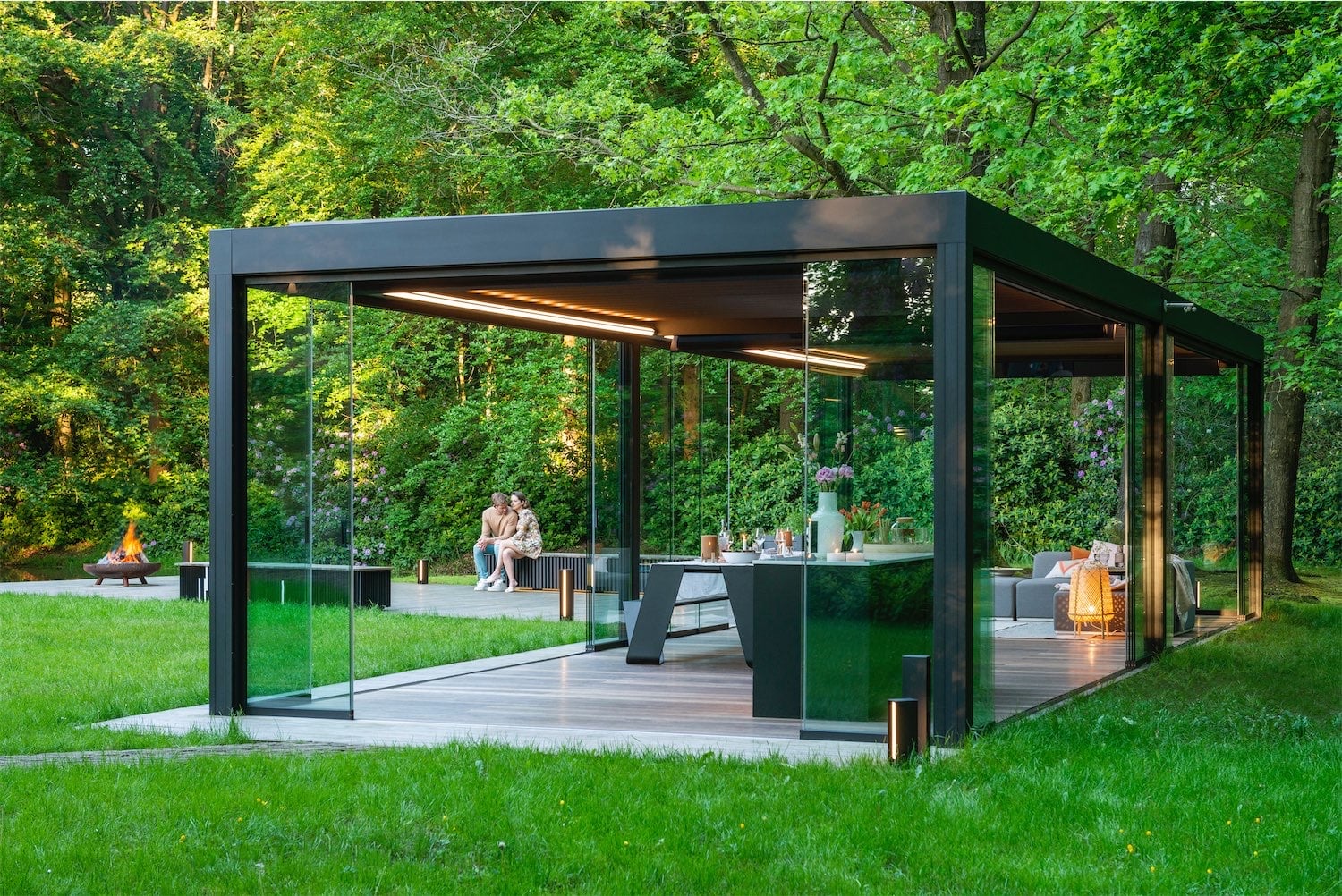 Fritstående terrasseoverdækning - Renson Camargue pergola