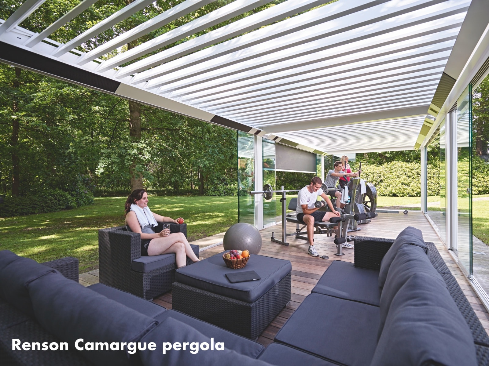 Overdækket terrasse med lukkede sider - Renson Camargue