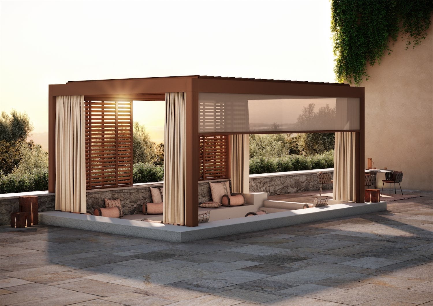 Pergola fra Renson i Design style Earth Oasis