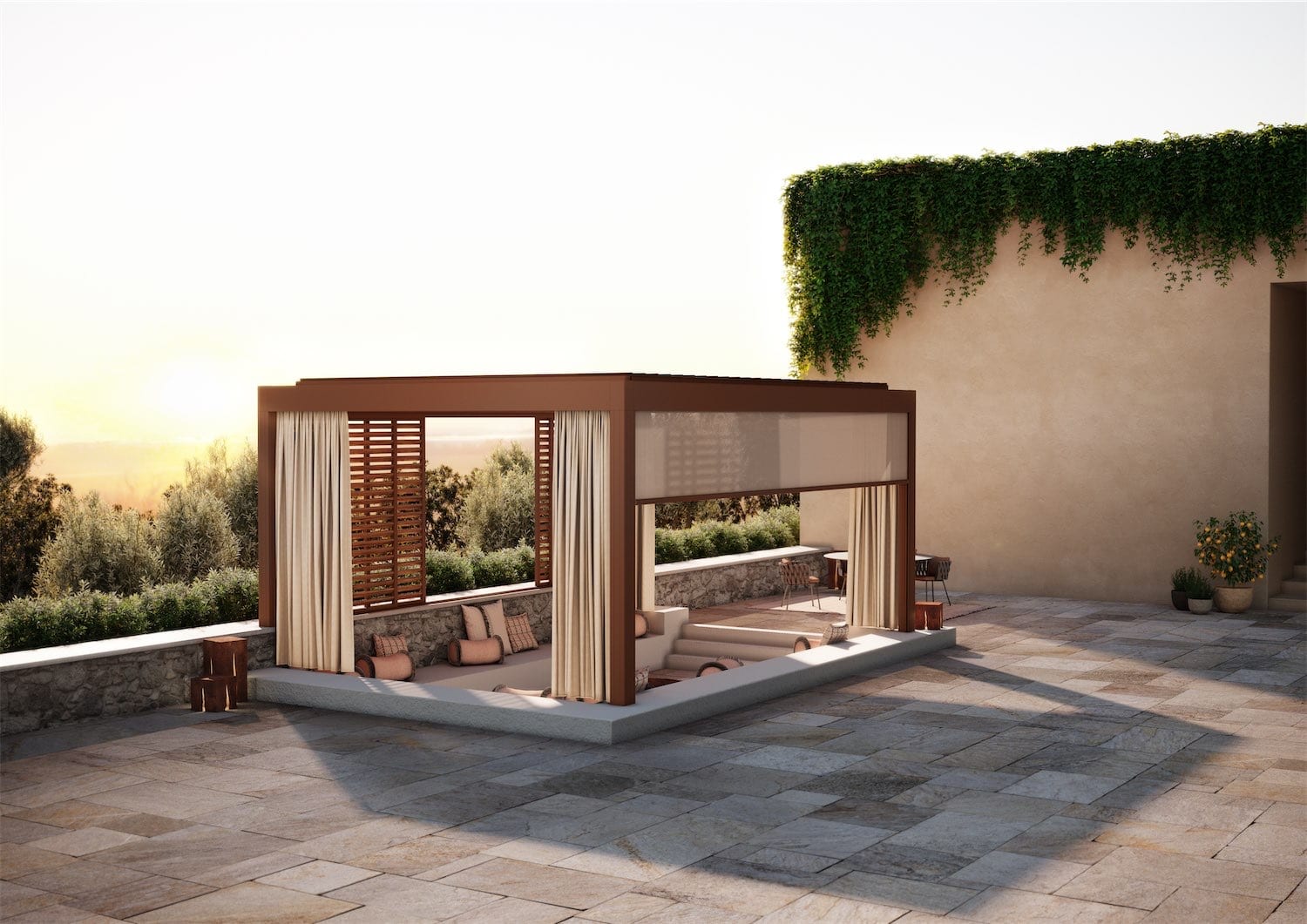 Earth Oasis Design Style Renson terrasseoverdækning