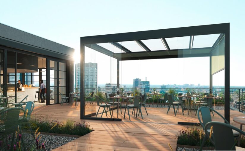 Lamaxa L50 view fritstående terrasseoverdækning