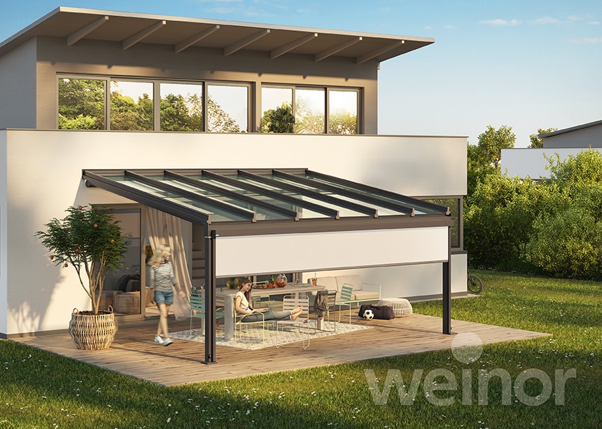 Terrazza Sempra med glas i taget