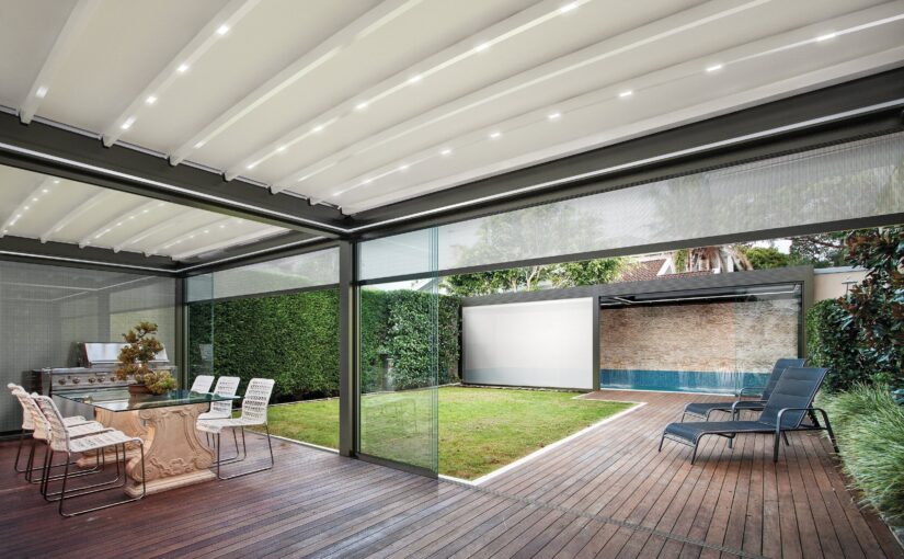 Gibus Azimut pergola med dug