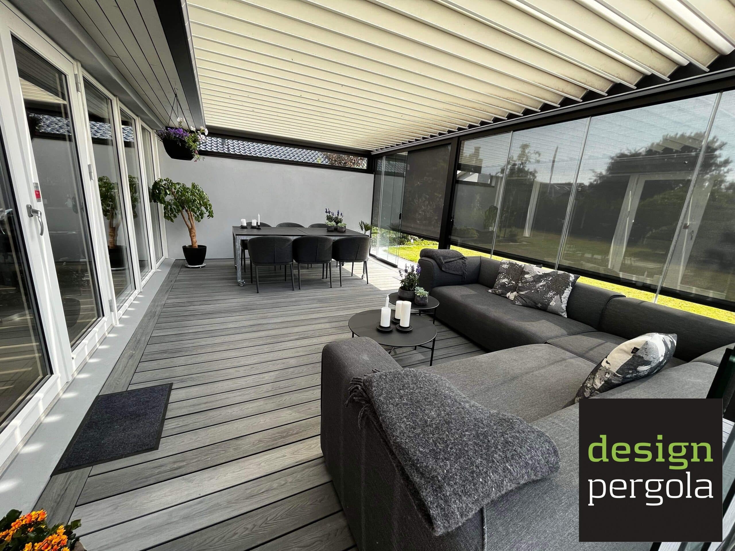 Algarve pergola Slangerup - Kvalitetsmarkiser DesignPergola - Algarve fra Slangerup