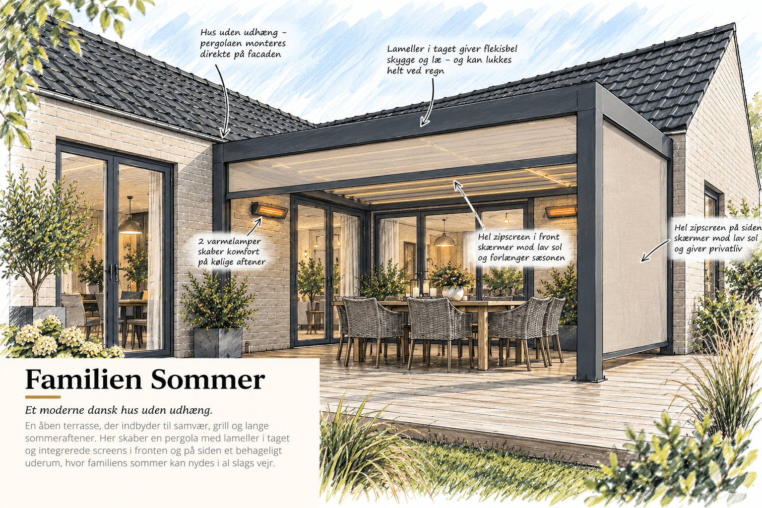 Familien Sommer Pergola pris for familen Sommer