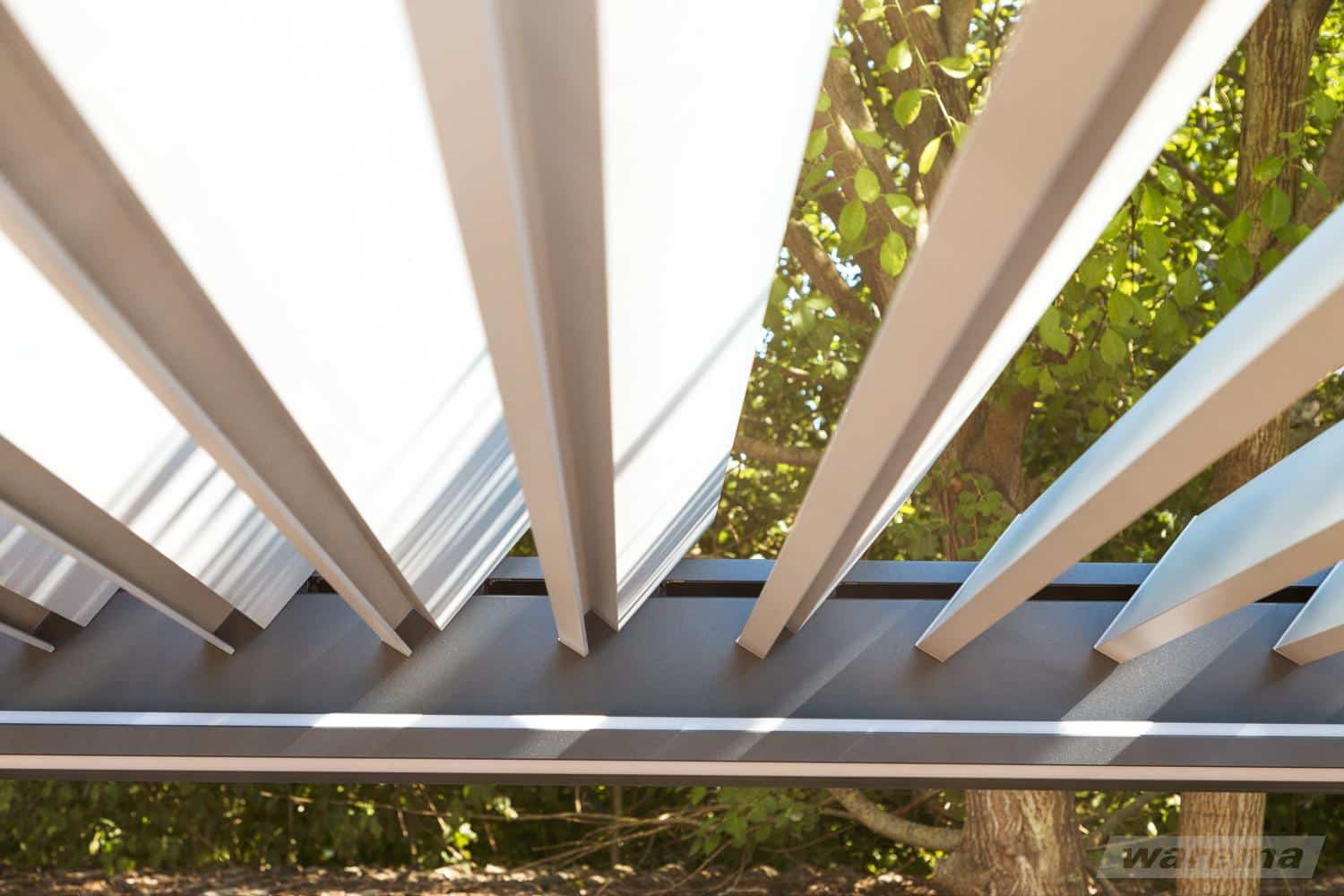 Pergolaegenskaber lamelstilling 1 Egenskaber ved en pergola lamelstilling 1