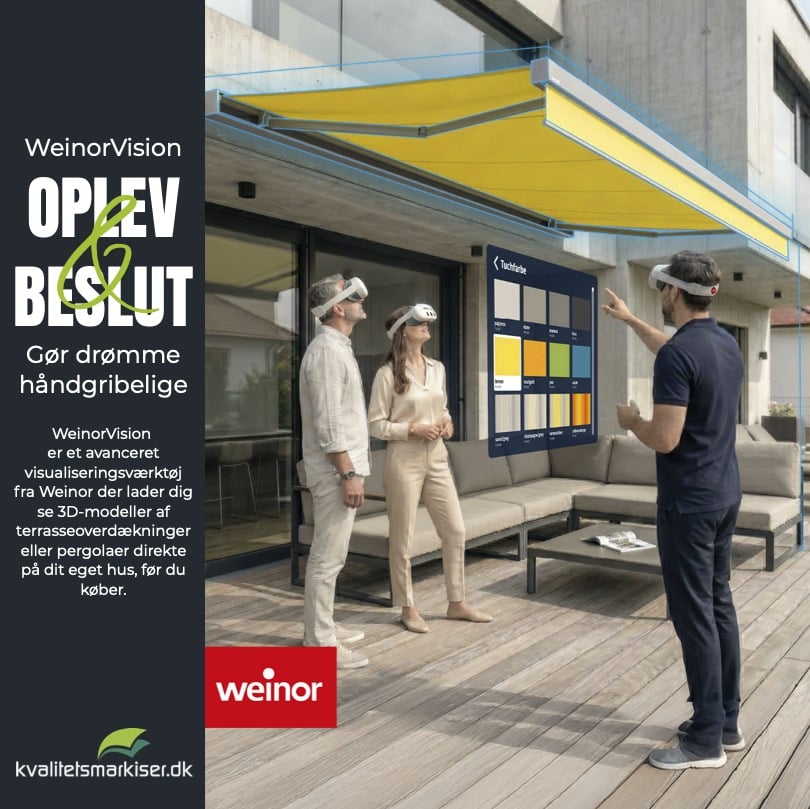 WeinorVision visualisering i mixed reality ude hos kunden WeinorVision visualisering i mixed reality